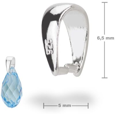 Inel de legătură pentru bijuterii din argint 6,5x5mm nr.276 - 5 bucăți Inel de legătură pentru bijuterii din argint 6,5x5mm nr.276 - 5 bucăți