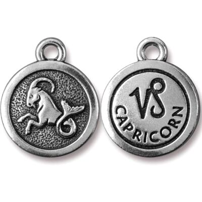 TierraCast pandantiv Capricorn (Capricorn) culoare argintiu învechit - 5 ks TierraCast pandantiv Capricorn (Capricorn) culoare argintiu învechit - 5 ks