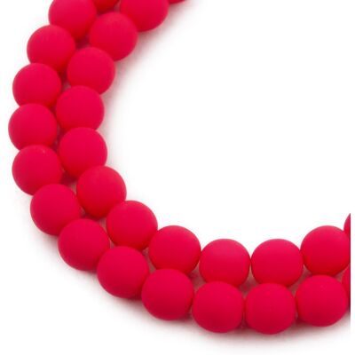 Mărgele presate Estrela NEON 8mm roz - 220 bucăți Mărgele presate Estrela NEON 8mm roz - 220 bucăți
