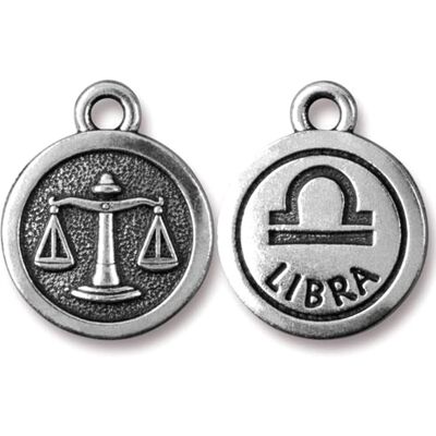 TierraCast pandantiv Libra (Balanță) culoare argintiu învechit - 5 ks TierraCast pandantiv Libra (Balanță) culoare argintiu învechit - 5 ks