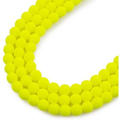 Mărgele presate Estrela NEON 4mm galbene - 450 bucăți Mărgele presate Estrela NEON 4mm galbene - 450 bucăți