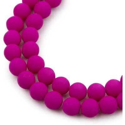 Mărgele presate Estrela NEON 8mm mov - 220 bucăți Mărgele presate Estrela NEON 8mm mov - 220 bucăți