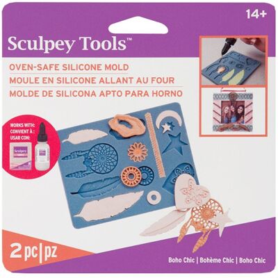 Sculpey matriță din silicon Boho - 3 bucăți Sculpey matriță din silicon Boho - 3 bucăți
