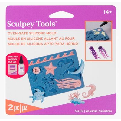 Sculpey matriță din silicon Lumea subacvatică - 1 bucată Sculpey matriță din silicon Lumea subacvatică - 1 bucată