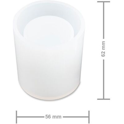 Manumi Matriță de silicon pentru turnarea rășinii de cristal suport rotund pentru pixuri 62x56x37mm - 3 bucăți Manumi Matriță de silicon pentru turnarea rășinii de cristal suport rotund pentru pixuri 62x56x37mm - 3 bucăți
