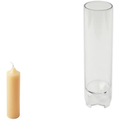 Creative Matriță din policarbonat pentru lumânare în formă de cilindru 38x150mm - 3 bucăți Creative Matriță din policarbonat pentru lumânare în formă de cilindru 38x150mm - 3 bucăți