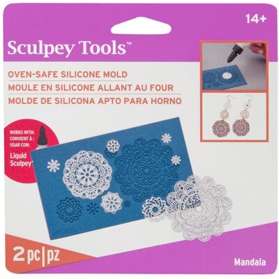 Sculpey matriță din silicon pentru copt Mandala - 3 bucăți Sculpey matriță din silicon pentru copt Mandala - 3 bucăți
