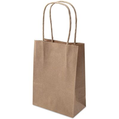 Folia Paper Sacose din hârtie kraft naturală - 125x50x150mm - Set de 20 Folia Paper Sacose din hârtie kraft naturală - 125x50x150mm - Set de 20