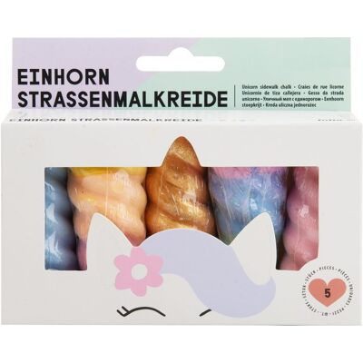 Cretă de trotuar coarne de unicorn 5 buc - 3 pachete Cretă de trotuar coarne de unicorn 5 buc - 3 pachete