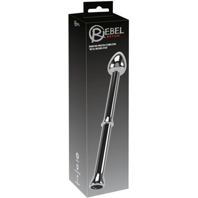 Rebel - vibrator metalic pentru prostată (argintiu) Rebel - vibrator metalic pentru prostată (argintiu)