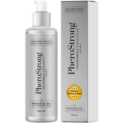 PheroStrong Exclusive - ulei de masaj pentru bărbați - 100 ml PheroStrong Exclusive - ulei de masaj pentru bărbați - 100 ml