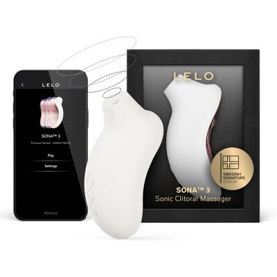 LELO Sona 3 - stimulator clitoridian cu unde sonore - alb LELO Sona 3 - stimulator clitoridian cu unde sonore - alb