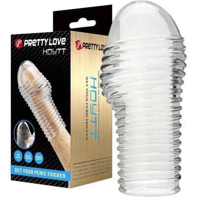 Pretty Love Hoytt - mânecă penis - texturat - transparent Pretty Love Hoytt - mânecă penis - texturat - transparent