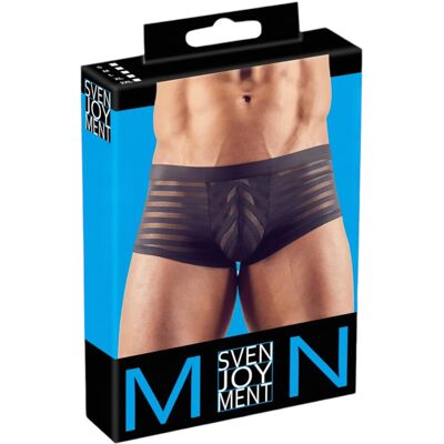 Svenjoyment - Boxeri transparenți cu dungi (negri) - L Svenjoyment - Boxeri transparenți cu dungi (negri) - L