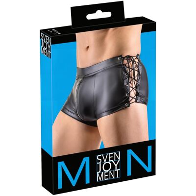 Svenjoyment - boxer bărbați șnur lateral - aspect mat - negru - XL Svenjoyment - boxer bărbați șnur lateral - aspect mat - negru - XL