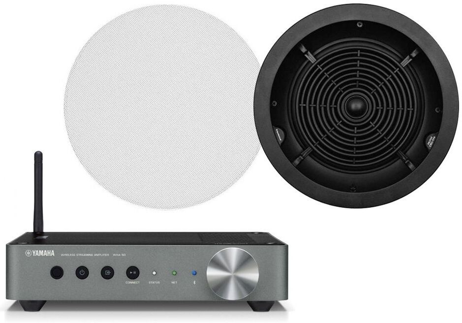 Yamaha WXA-50 + Speakercraft Profile CRS8 One Grafit /Vit Yamaha WXA-50 + Speakercraft Profile CRS8 One Grafit /Vit