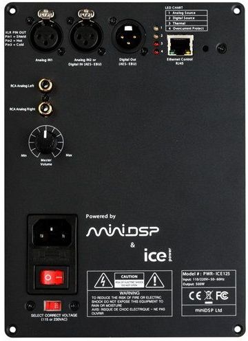 miniDSP PWR-ICE 125 Svart miniDSP PWR-ICE 125 Svart