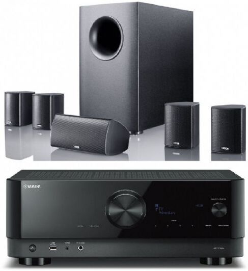 Yamaha RX-V4A + Canton Movie 135 Svart/Vitt Yamaha RX-V4A + Canton Movie 135 Svart/Vitt
