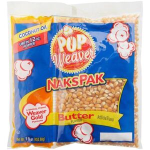 Pop Weaver NaksPak popcorn 12oz, 24-pack Transp