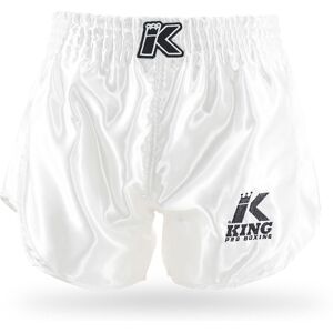 Booster King Pro Boxing Shorts White L