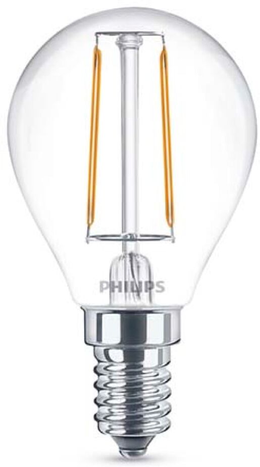 Philips Klotlampa 2w Led (25w) E14 250lm Klar