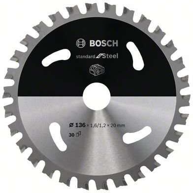 Bosch Sågklinga Standard For Steel 136×1,6/1,2×20mm 30t