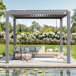 PRIMEYARD 3x3m Pergola, Lamelltak, anthracit - (400113)