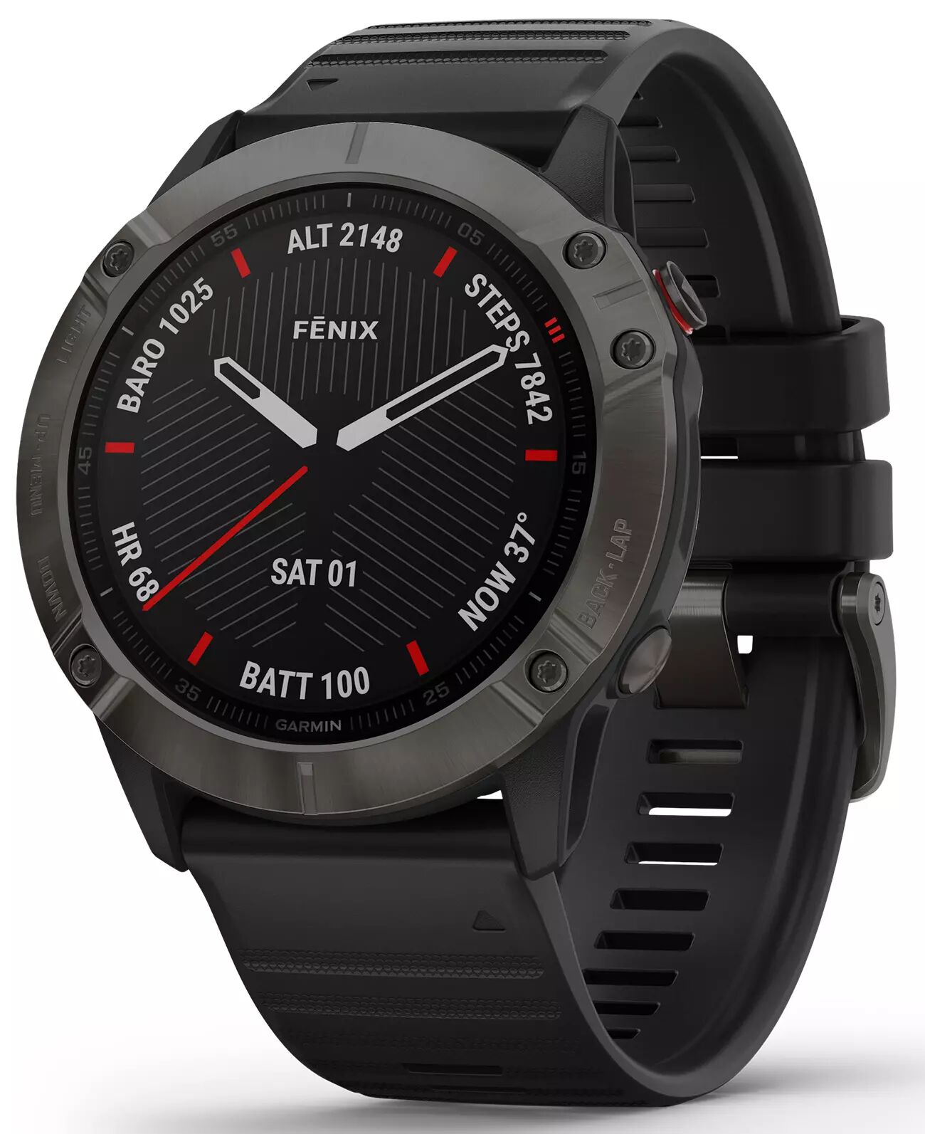 Garmin fenix 6X Sapphire - Klockor - Svart