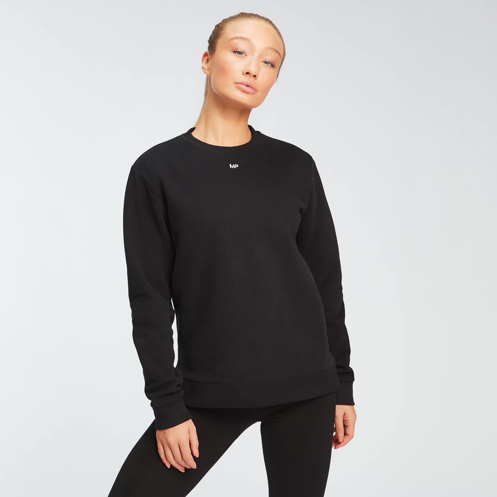 Myprotein MP Essentials Sweatshirt för kvinnor – Svart - XXL Myprotein MP Essentials Sweatshirt för kvinnor – Svart - XXL