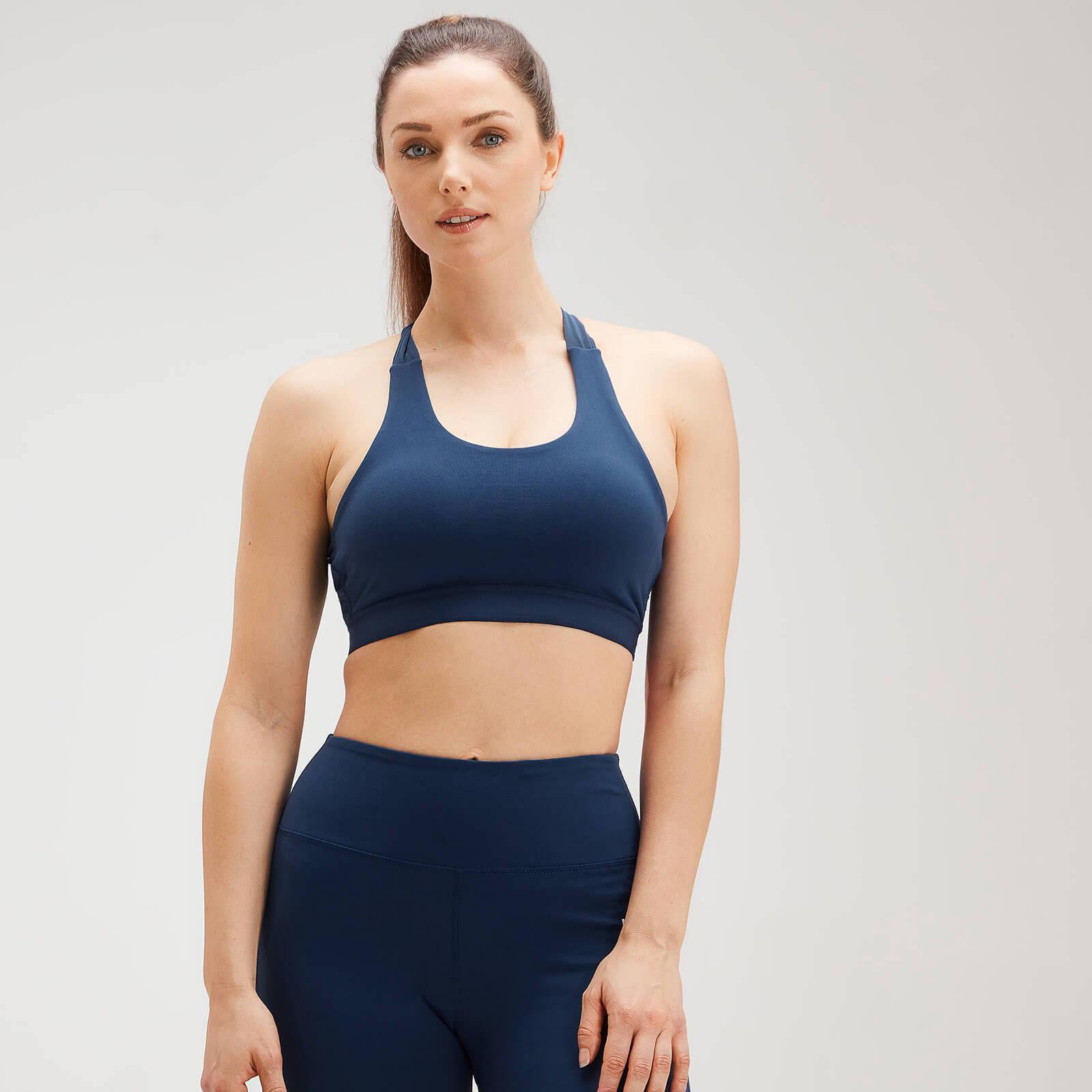 MP Women's Power Cross Back Sports Bra - Dark Blue - XXL MP Women's Power Cross Back Sports Bra - Dark Blue - XXL