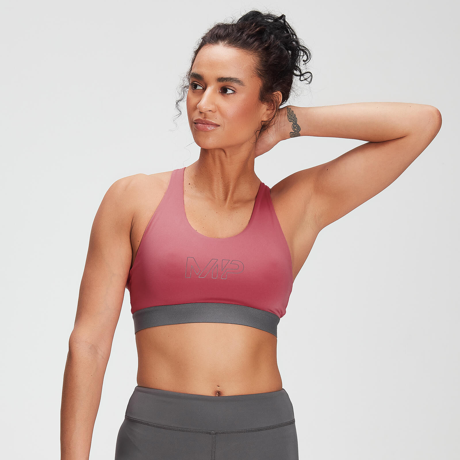 MP Branded Training Sports Bra – Klarrosa - L MP Branded Training Sports Bra – Klarrosa - L