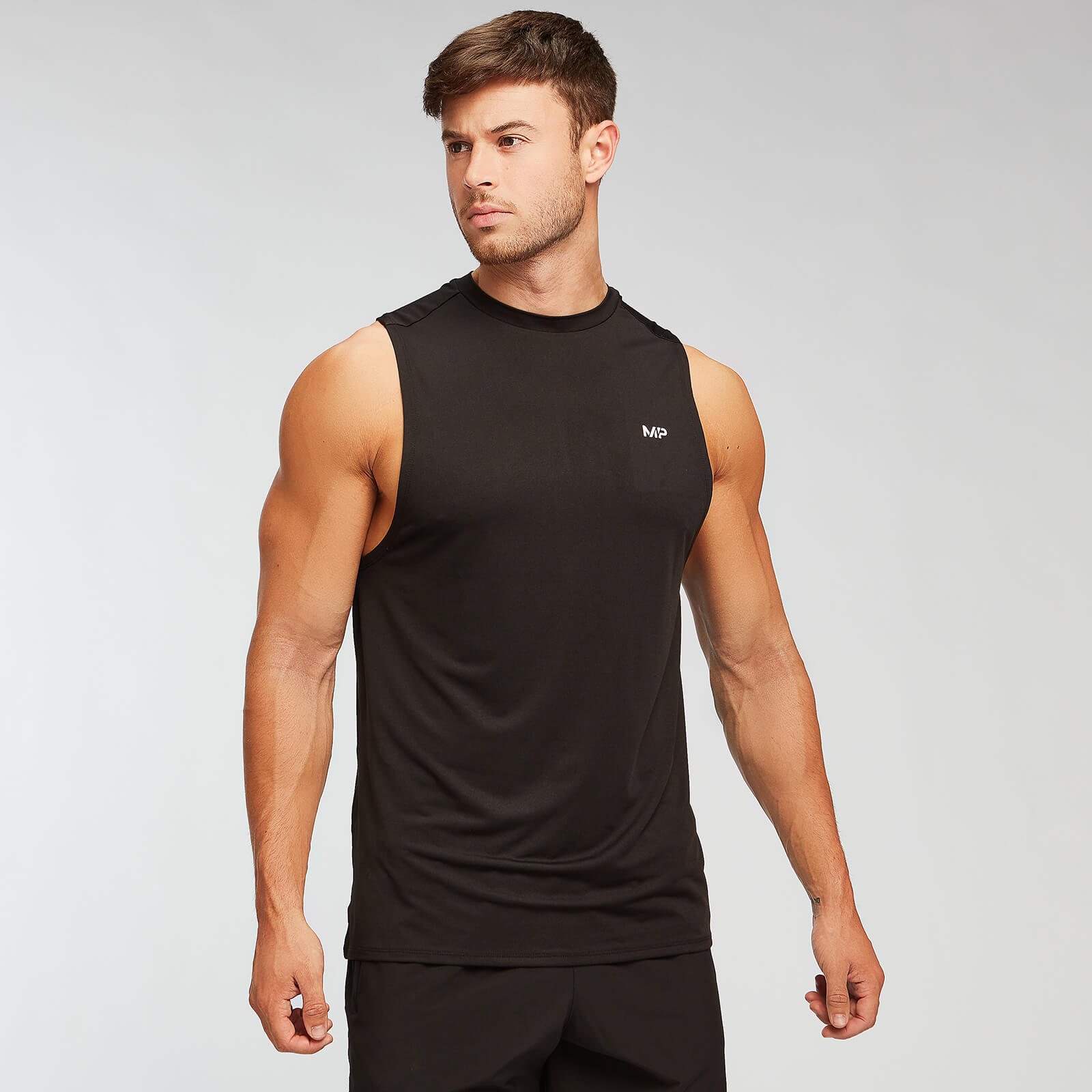 Myprotein MP Essentials Training Tank Top för män – Svart - M Myprotein MP Essentials Training Tank Top för män – Svart - M