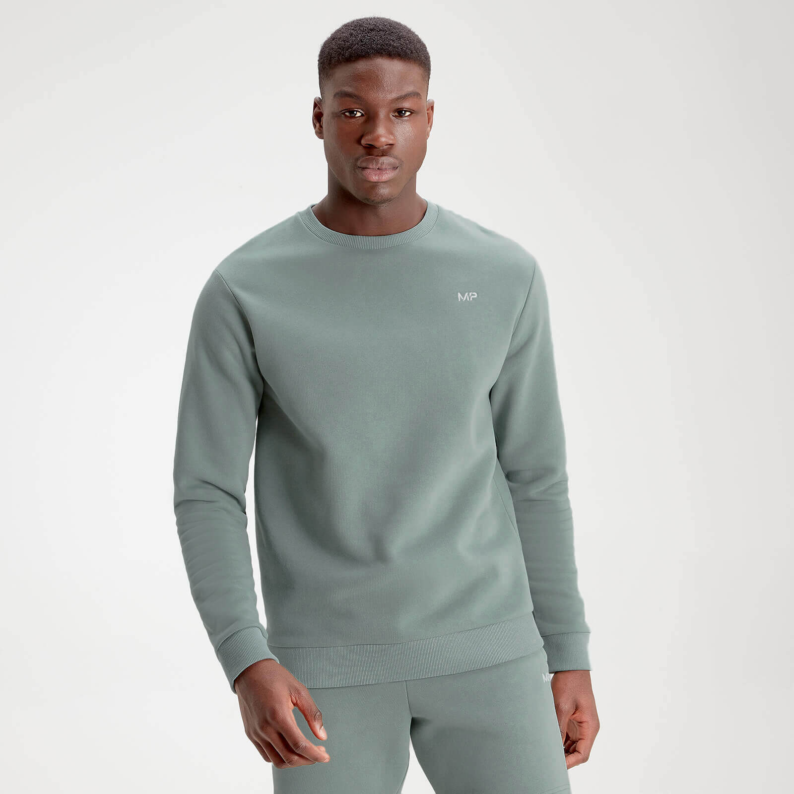 MP Men's Essentials Sweater - Washed Green - L MP Men's Essentials Sweater - Washed Green - L