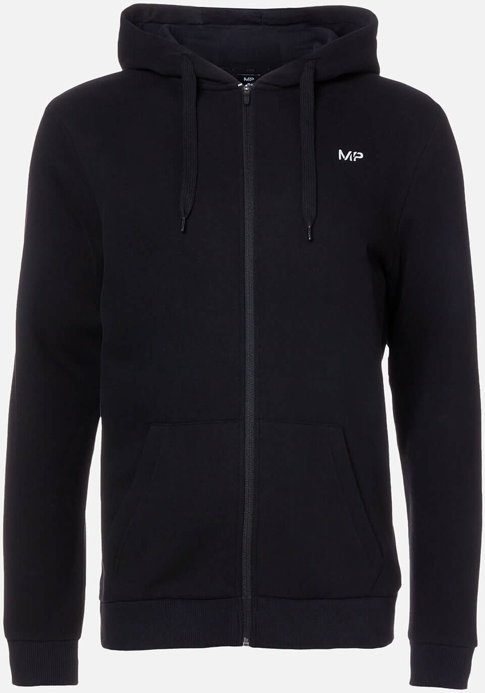 Myprotein MP Essentials Zip Through Hoodie för män – Svart - XXL
