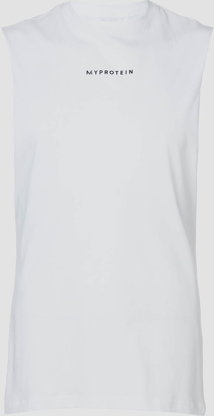 Myprotein Original Contemporary Drop Armhole Tank - Vit - S Myprotein Original Contemporary Drop Armhole Tank - Vit - S