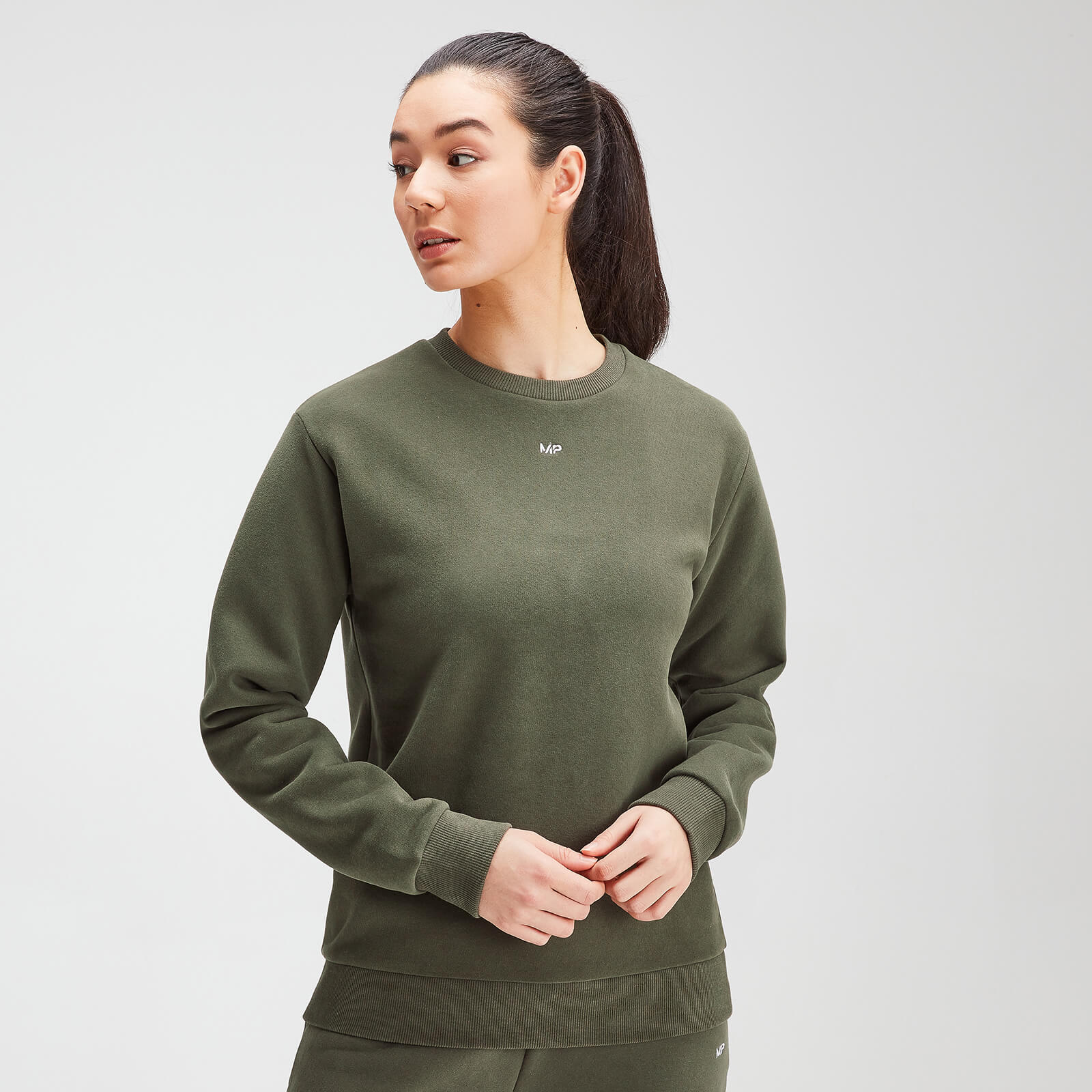 MP Dam Essentials Sweatshirt- Dark Olive - M MP Dam Essentials Sweatshirt- Dark Olive - M