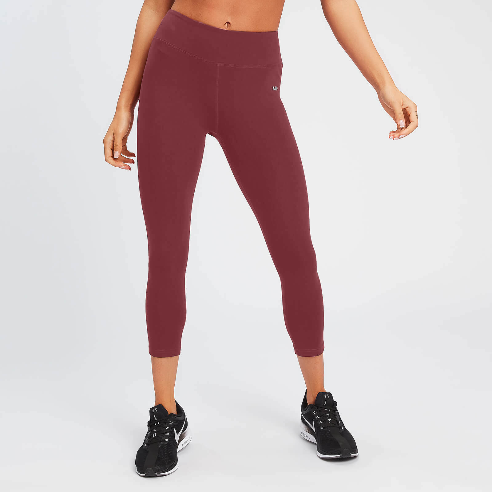 MP Women's Power 3/4 Leggings - Claret - S MP Women's Power 3/4 Leggings - Claret - S