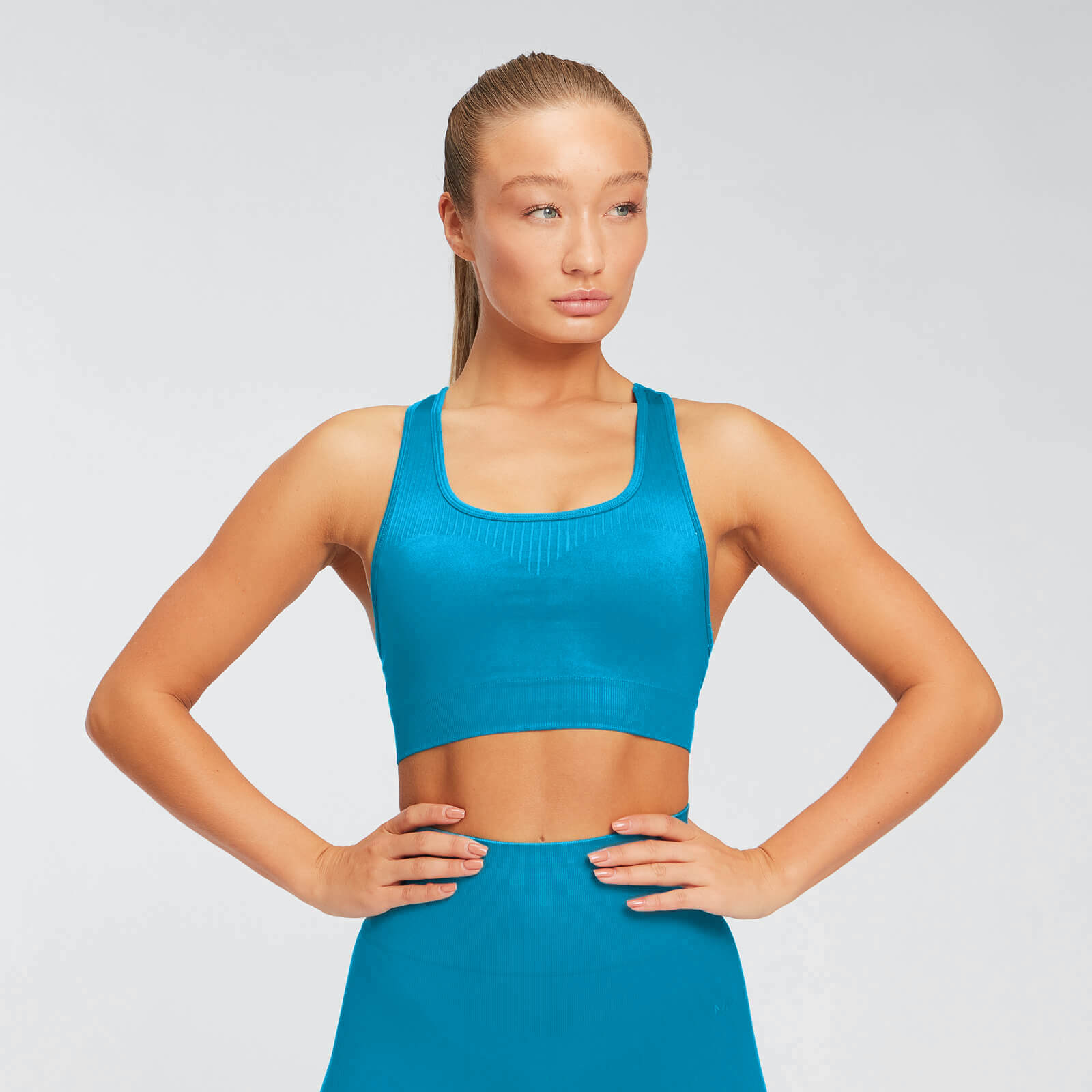 Myprotein Shape Seamless Ultra Sports Bra - Blå - S Myprotein Shape Seamless Ultra Sports Bra - Blå - S