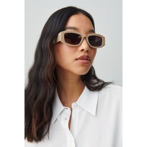 Gina Tricot - Everyday slim sunglasses - solglasögon - Beige - ONESIZE - Female  Female Beige