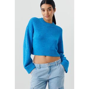 Gina Tricot - Jennie knitted sweater - stickade tröjor - Blue - M - Female  Female Blue