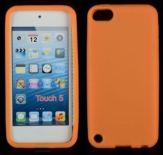 Apple Touch 5/6 enkel silikonskydd (orange) Apple Touch 5/6 enkel silikonskydd (orange)