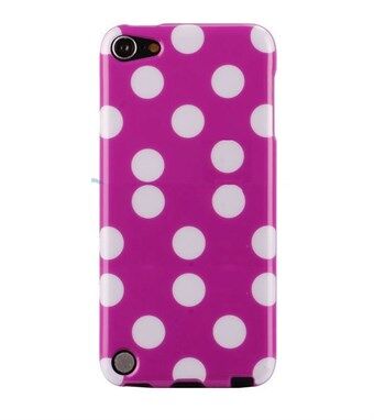Apple iPod Touch 5/6 Cover Dots (Purple, White)