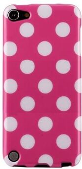 Apple iPod Touch 5/6 Cover Dots (Pink, White)