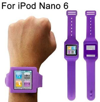 Apple Silikonklockor iPod nano 6 - Lila Apple Silikonklockor iPod nano 6 - Lila