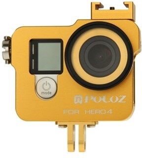 Puluz® Aluminum Shell Hero 4 - guld Puluz® Aluminum Shell Hero 4 - guld