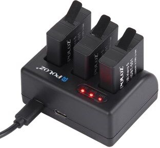 Puluz® Triple Dock Laddare för HERO 5 / HERO 6 Puluz® Triple Dock Laddare för HERO 5 / HERO 6