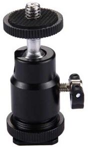 PULUZ® Hot Shoe Tripod Head 1/4 " PULUZ® Hot Shoe Tripod Head 1/4 "