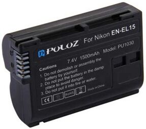 PULUZ® EN-EL15 Batteri 1500mAh för Nikon PULUZ® EN-EL15 Batteri 1500mAh för Nikon