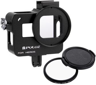 Puluz® Aluminum Shell Hero 5 - Svart Puluz® Aluminum Shell Hero 5 - Svart