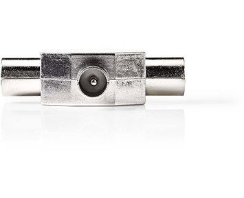 Nedis Coax Adapter Coax Hane - 2x Coax Hona Silver Nedis Coax Adapter Coax Hane - 2x Coax Hona Silver